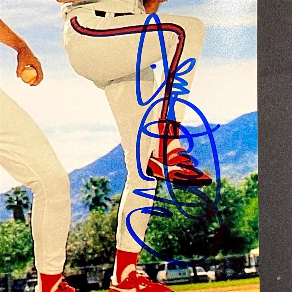Abbott ~ Langston ~ Finley signed Angels Lethal Lefties 8x10 photo autograph JSA