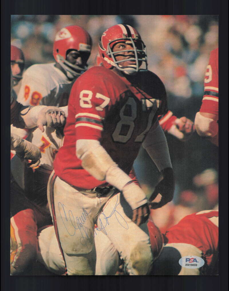Claude Humphrey PSA DNA Signed  Vintage 8x10 Photograph Autograph Falcons