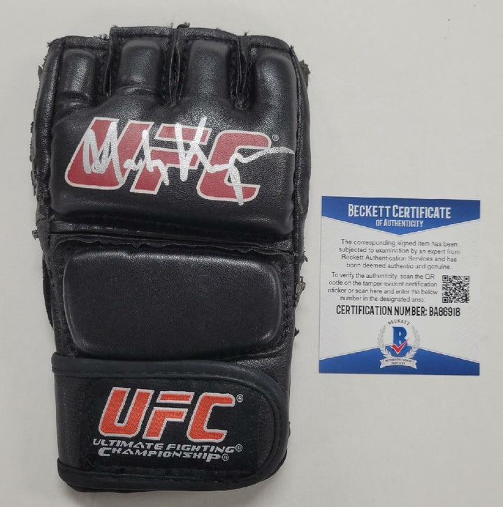 Martin Kampmann signed UFC Glove MMA Autograph ~ Beckett BAS COA
