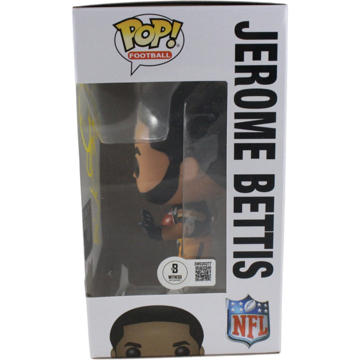 Jerome Bettis Autographed Pittsburgh Steelers Funko Pop! Bus Beckett 53778