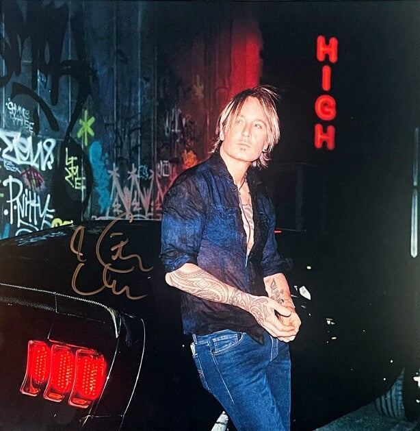 Keith Urban signed 2024 HIGH 11x11 Art Insert Album Cover/LP/Vinyl/Record- COA