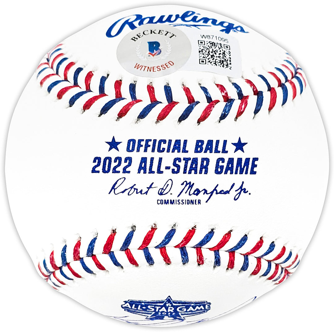 Kyle Tucker Auto Official 2022 ASG Logo MLB Baseball Cubs Astros 1st AS Game BAS