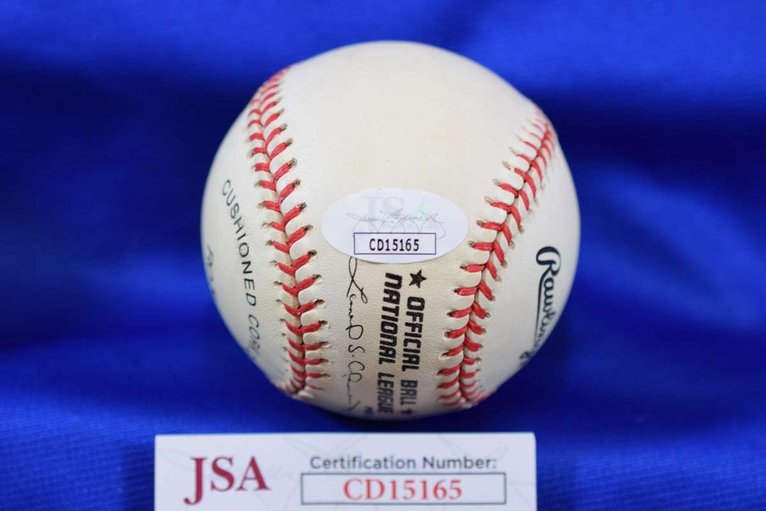 Ken Bob Forsch JSA COA Autograph ONL National League Signed Baseball