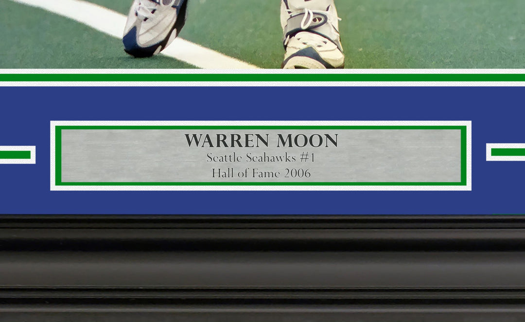 Warren Moon Signed Framed 16x20 Photo Seattle Seahawks MCS Holo