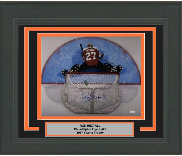 Framed Autographed/Signed Ron Hextall Philadelphia Flyers 16x20 Photo JSA COA