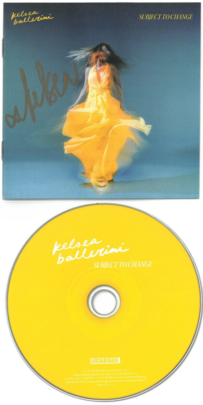 Kelsea Ballerini signed 2022 Subject To Change CD Album Cover Booklet w/ CD