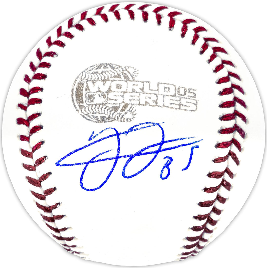 Frank Thomas Signed 2005 WS Logo MLB Baseball Chicago White Sox Beckett Wit