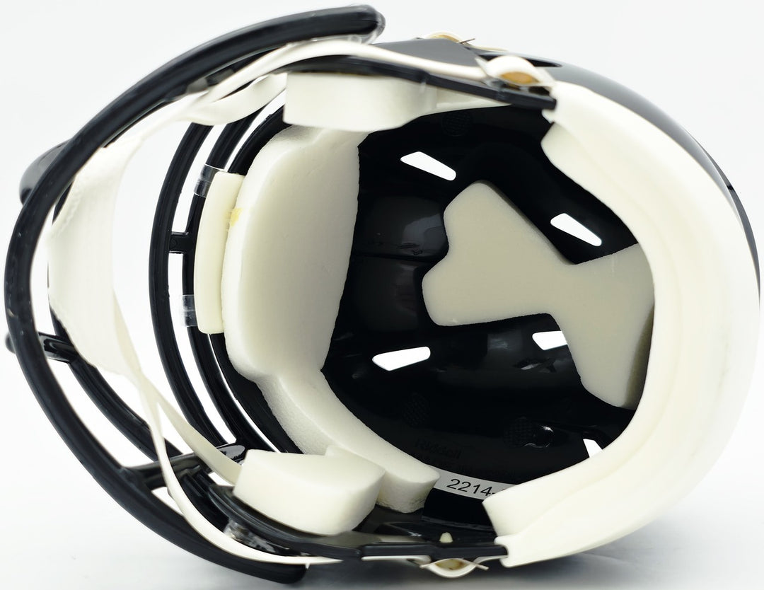 Alshon Jeffery Signed Eagles Black 2022 Alternate Speed Mini Helmet Beckett
