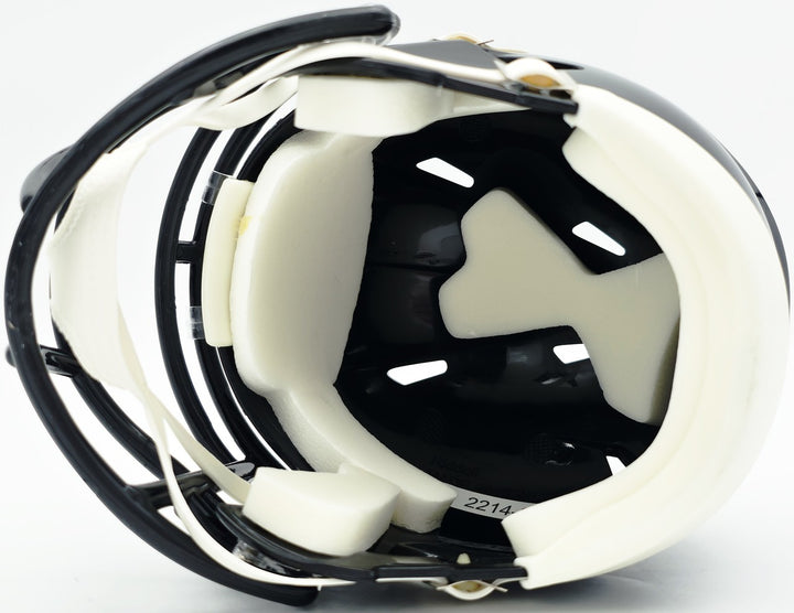 Alshon Jeffery Signed Eagles Black 2022 Alternate Speed Mini Helmet Beckett