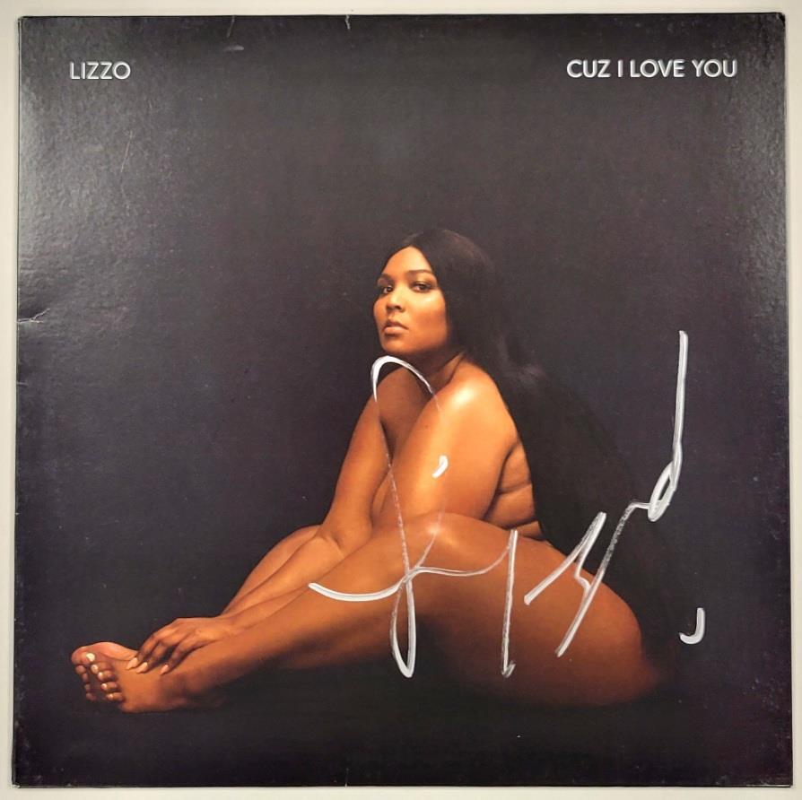 Lizzo signed Cuz I Love You Vinyl Album Cover Rap autograph (A) ~ Beckett BAS