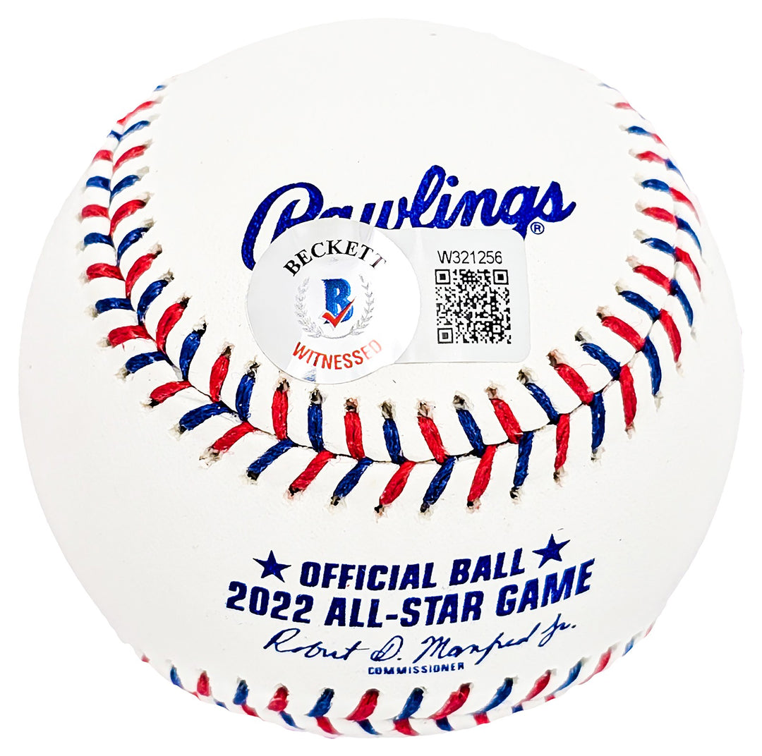 Nestor Cortes Auto Official 2022 AS Game Logo Baseball Brewers Yankees Beckett