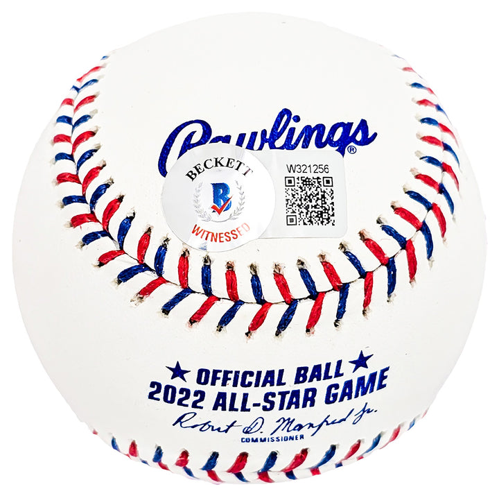 Nestor Cortes Auto Official 2022 AS Game Logo Baseball Brewers Yankees Beckett