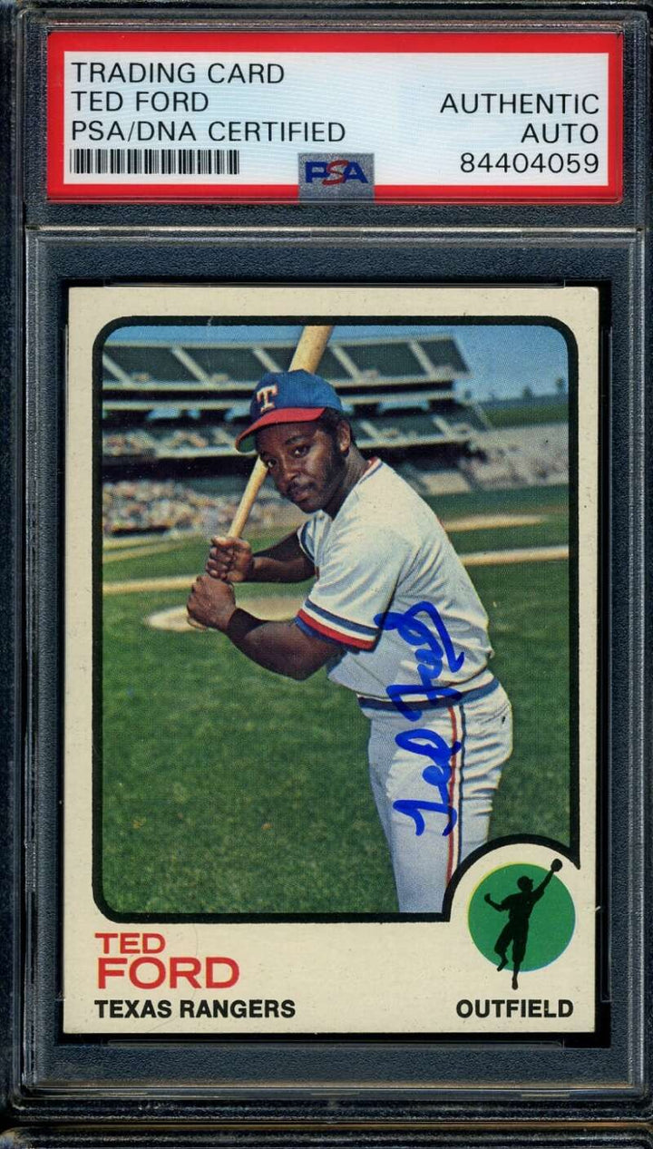 Ted Ford PSA DNA Cert Signed 1973 Topps Autograph