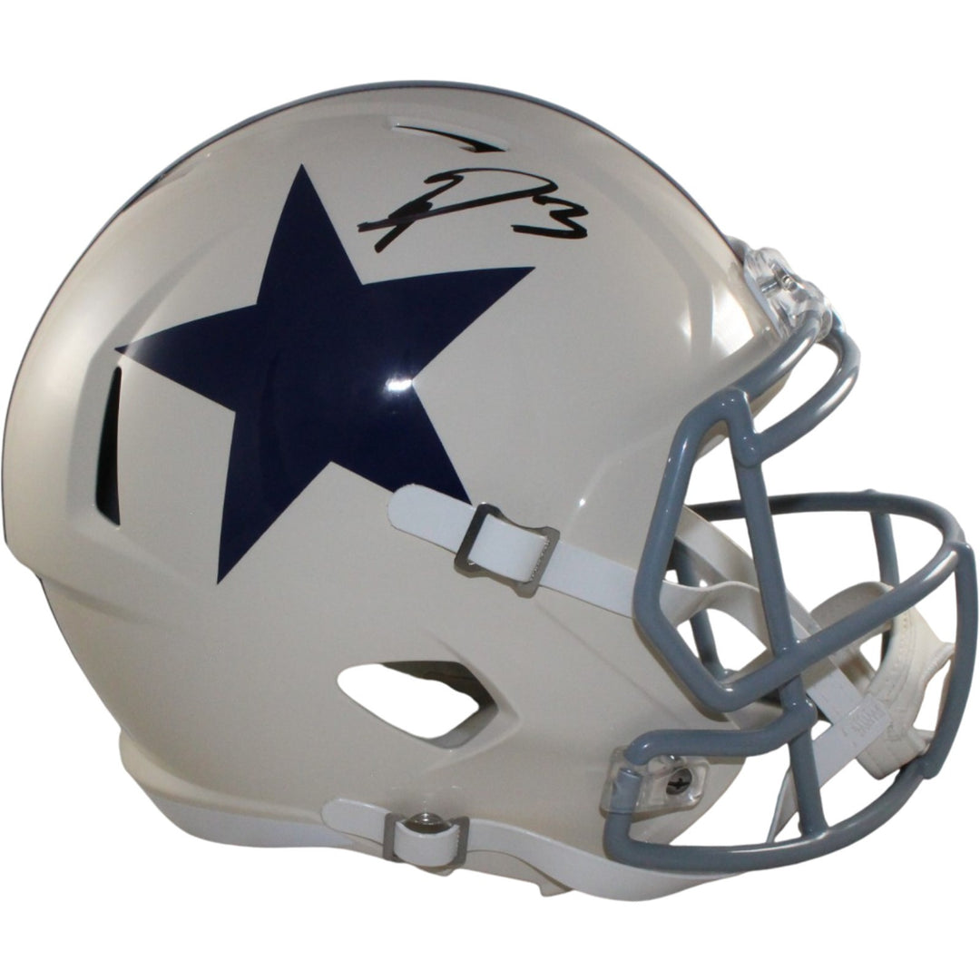 George Pickens Autographed/Signed Dallas Cowboys F/S Retro Helmet JSA 56180