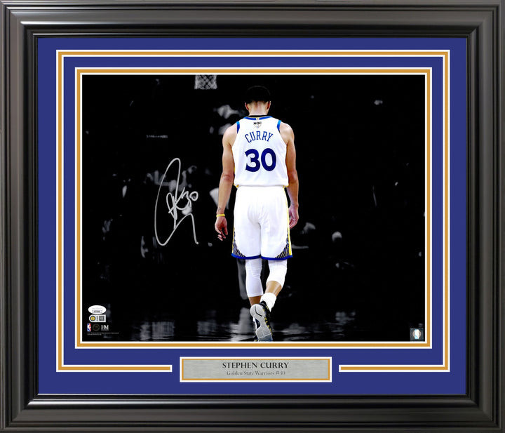Stephen Curry Signed Framed 16x20 Photo Golden State Warriors Spotlight JSA