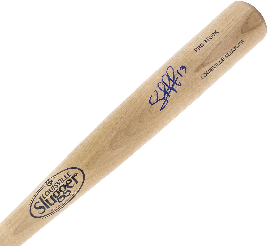 Salvador Perez Signed Blonde L Slugger Pro Stock Baseball Bat Royals Beckett Wit