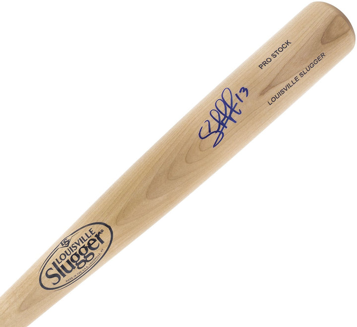 Salvador Perez Signed Blonde L Slugger Pro Stock Baseball Bat Royals Beckett Wit