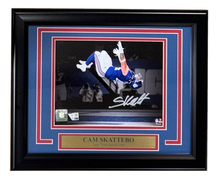 Cam Skattebo Signed Framed 8x10 New York Giants Photo Fanatics