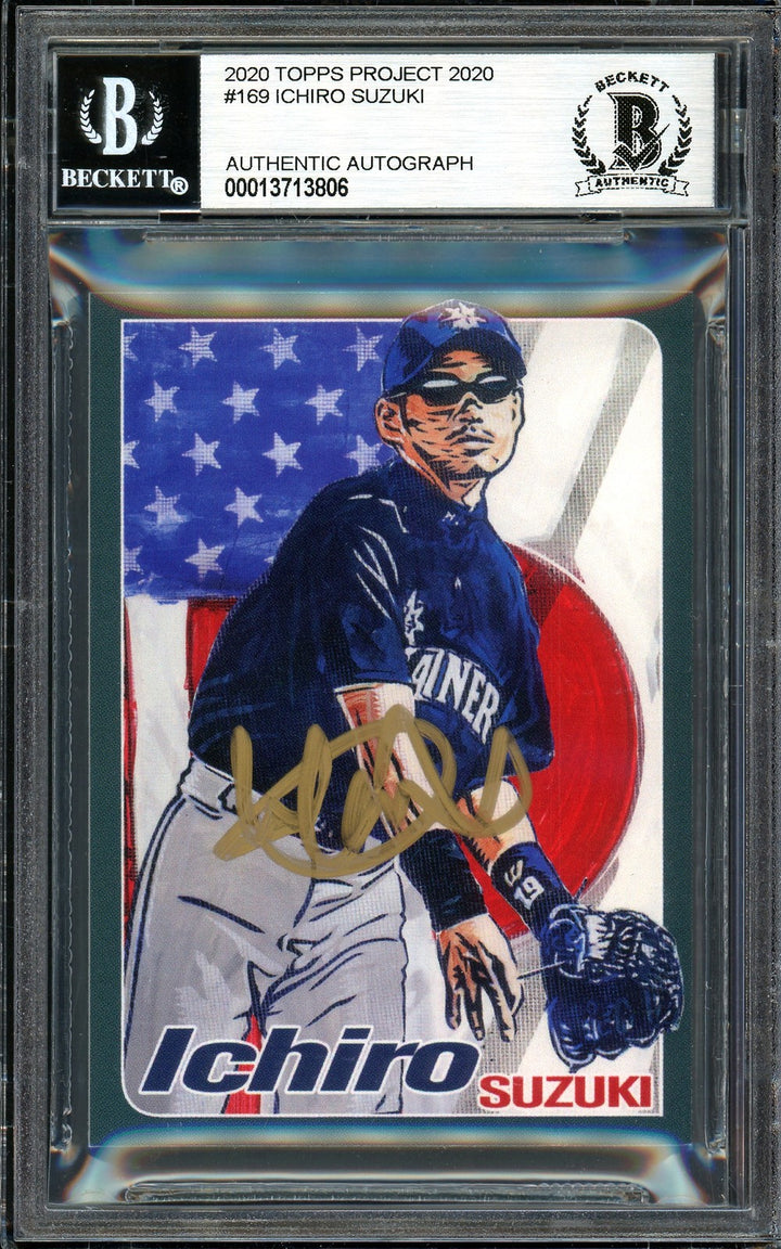 Ichiro Suzuki Auto Topps Project 2020 Blake Jamieson Card 169 Mariners /10 BAS
