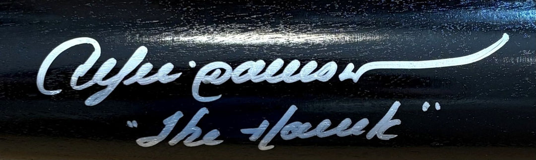 Andre Dawson Chicago Cubs Signed Black Louisville Slugger Bat The Hawk BAS