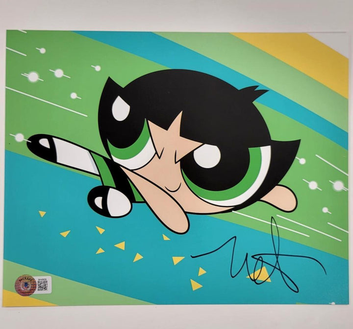 Natalie Palamides signed Powerpuff Buttercup 8x10 photo autograph A Beckett BAS