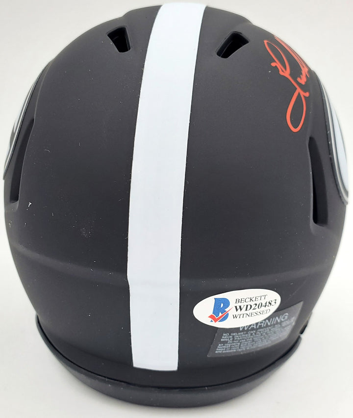Herschel Walker Signed Georgia Bulldogs Eclipse Black Speed Mini Helmet Beckett