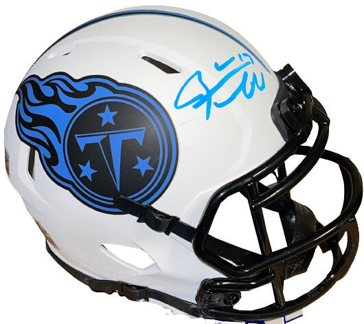 Ryan Tannehill signed Tennessee Titans Lunar Eclipse Speed Mini Helmet #17- BAS