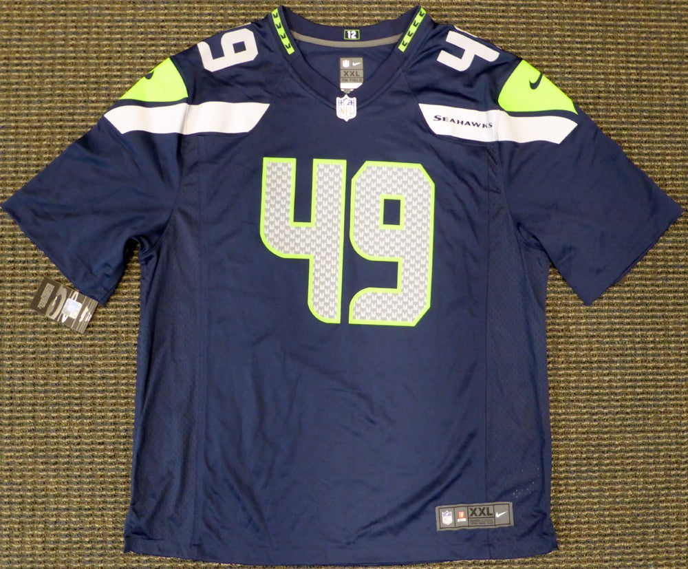 Seattle Seahawks Shaquem Griffin Signed Blue Nike Jersey Size XXL MCS Holo