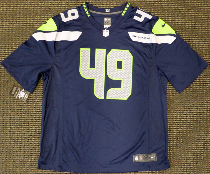 Seattle Seahawks Shaquem Griffin Signed Blue Nike Jersey Size XXL MCS Holo