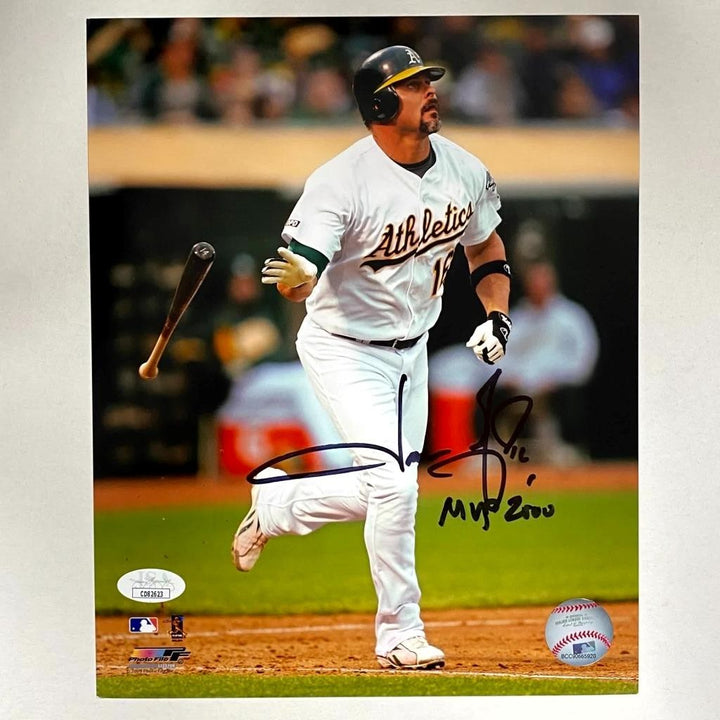 Jason Giambi signed "MVP 2000" Oakland Athletics 8x10 Photo autograph ~ JSA COA