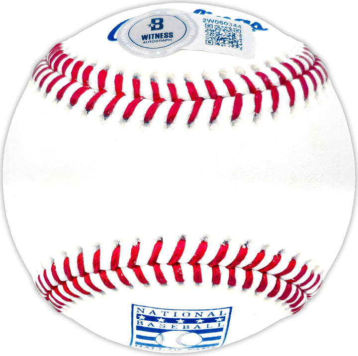 Trevor Hoffman Signed Official HOF Logo Baseball San Diego Padres Beckett Wit