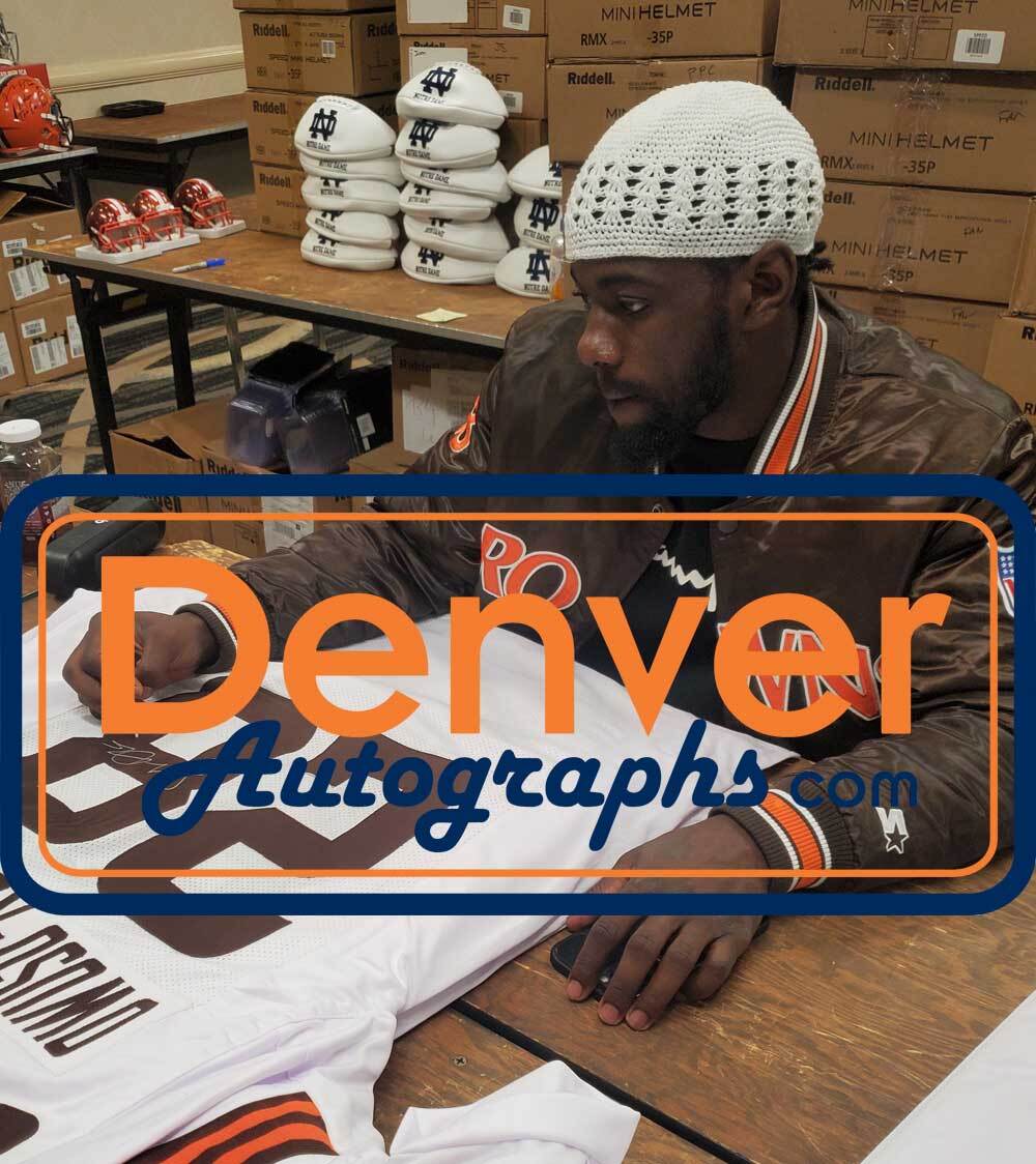 Jeremiah Owusu-Koramoah Autographed Pro Style White XL Jersey BAS 34745