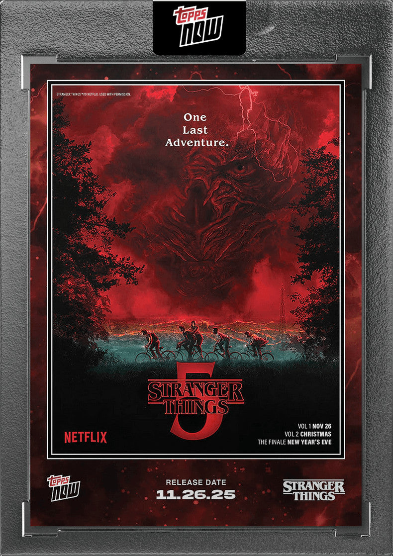 2025 Now Stranger Things #STRA-SP01 Short Print Season 5 Cover Art Card