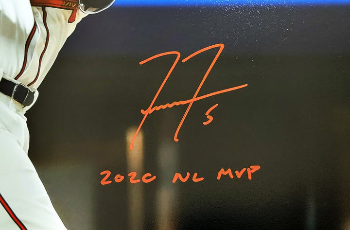 Freddie Freeman Signed 16x20 Photo Atlanta Braves "2020 NL MVP" Beckett