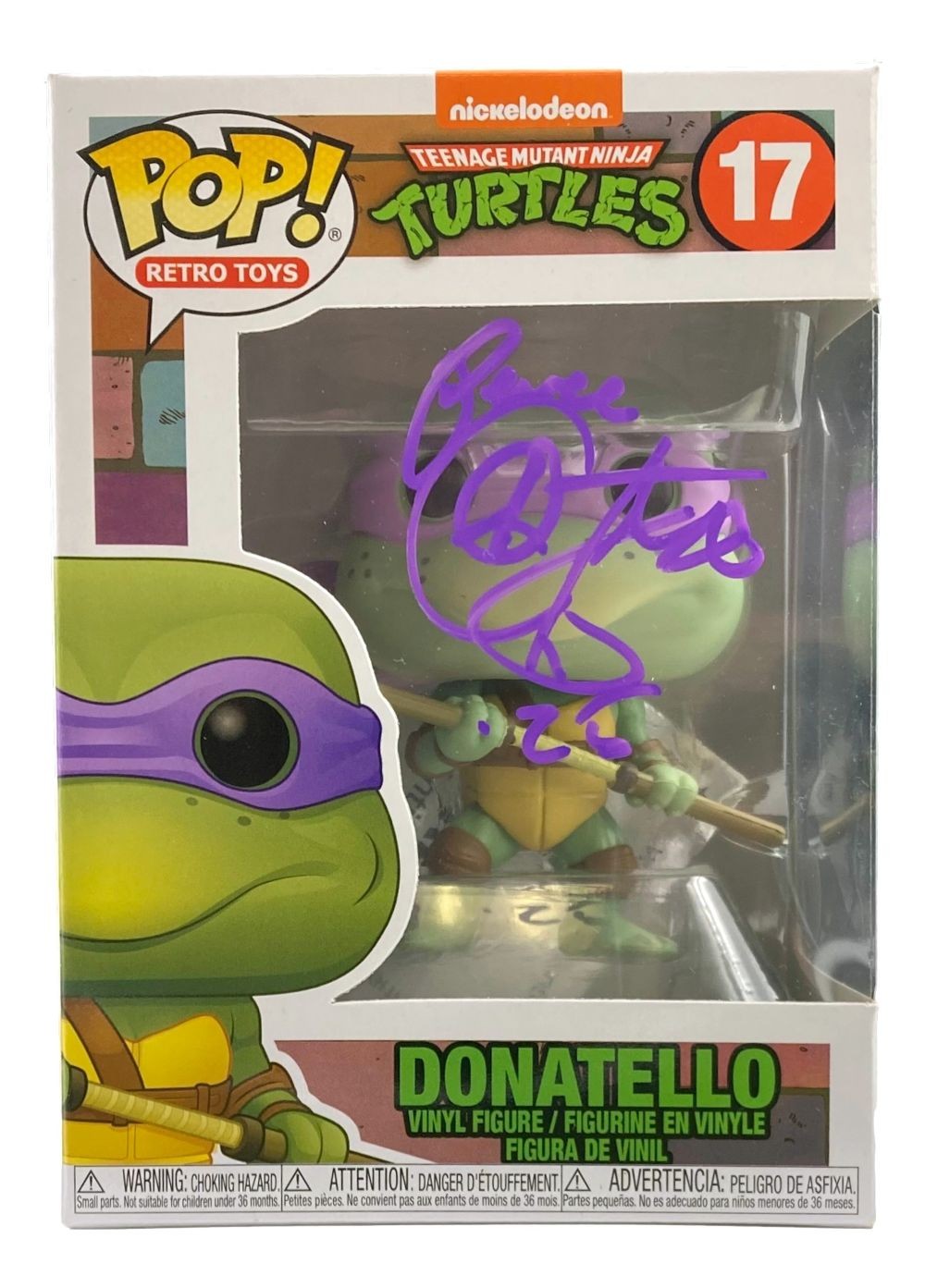 Corey Feldman Signed Teenage Mutant Ninja Turtles Funko Pop #17 Peace BAS