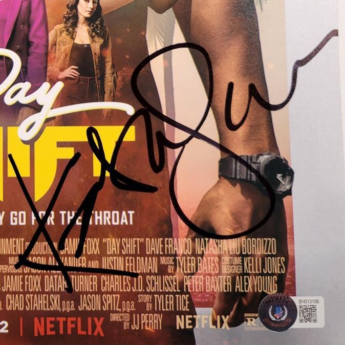 Karla Souza Meagan Good signed Day Shift 11x14 Photo full autograph ~ BAS