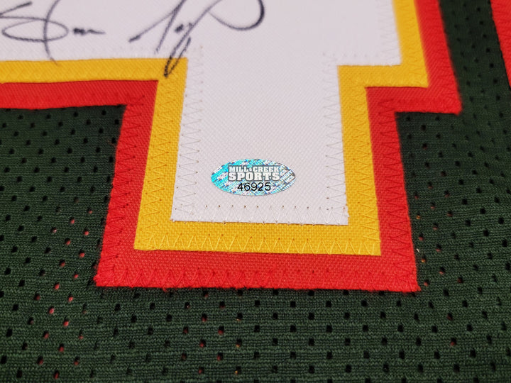 Seattle Supersonics Shawn Kemp Autographed Signed Green Jersey MCS Holo