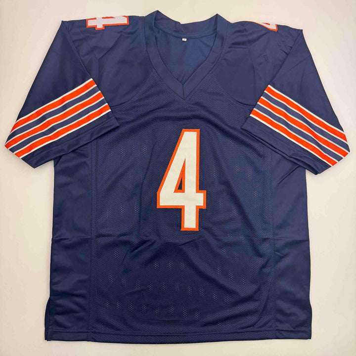 Autographed/Signed D'Andre Swift Chicago Blue Jersey Beckett BAS COA