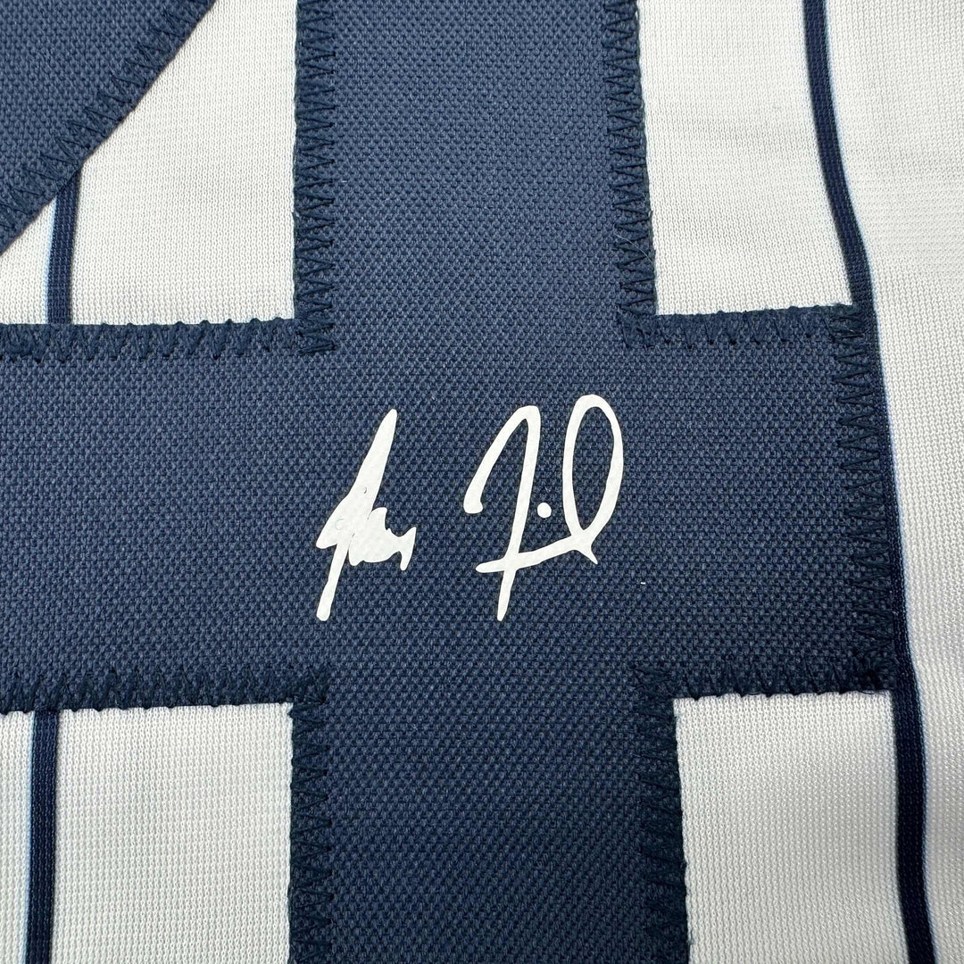 Facsimile Autographed Max Fried New York Pinstripe Reprint Jersey Size Men's XL