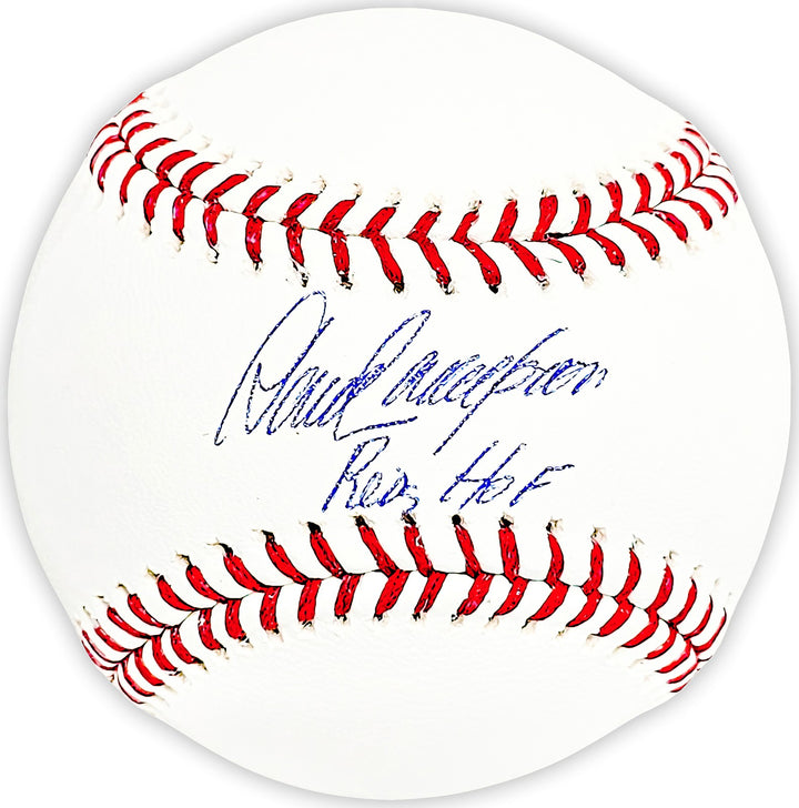 Dave Concepcion Signed Official MLB Baseball Reds "Reds HOF" Beckett Witness