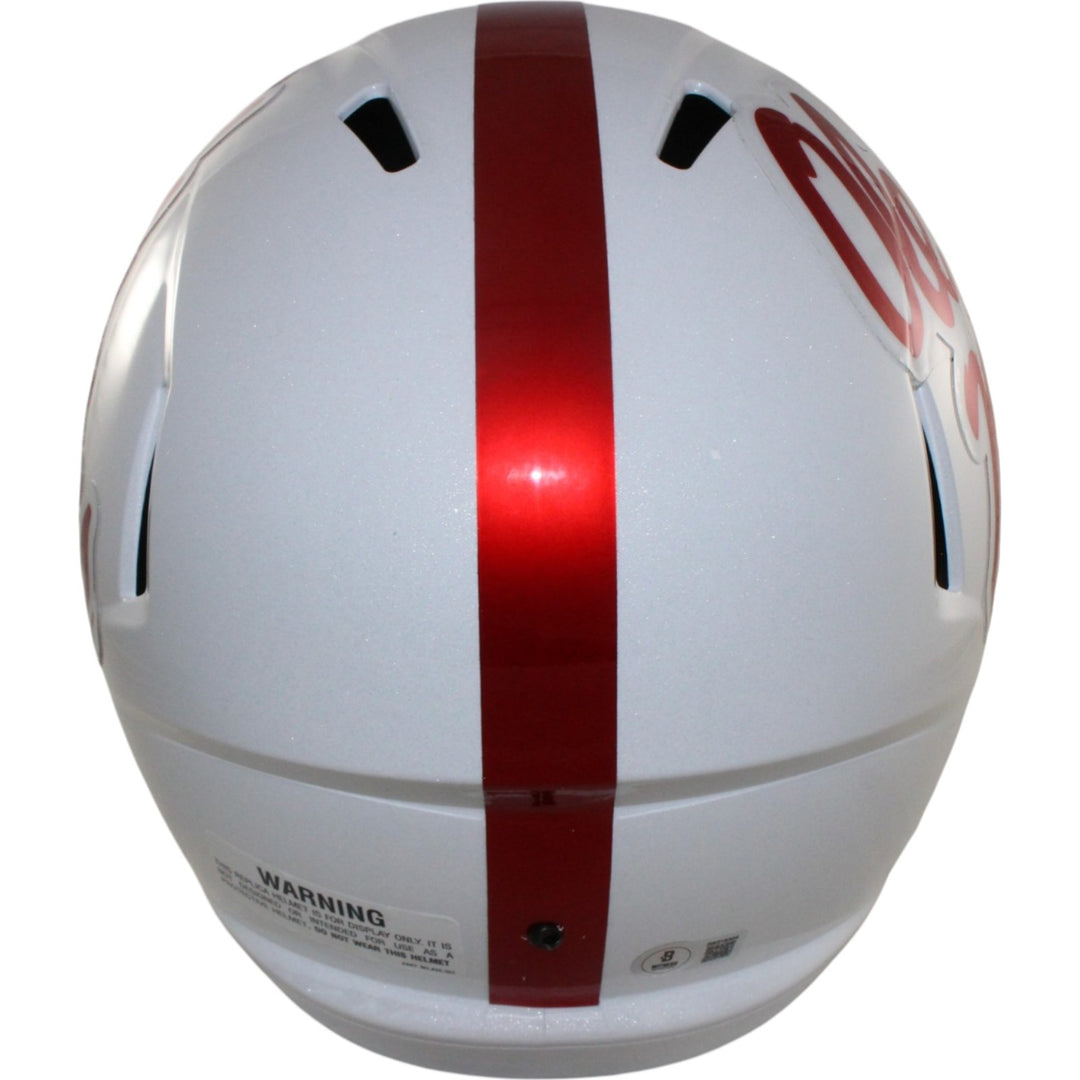 Patrick Willis Autographed Ole Miss Rebels F/S Helmet Beckett Witness 55276