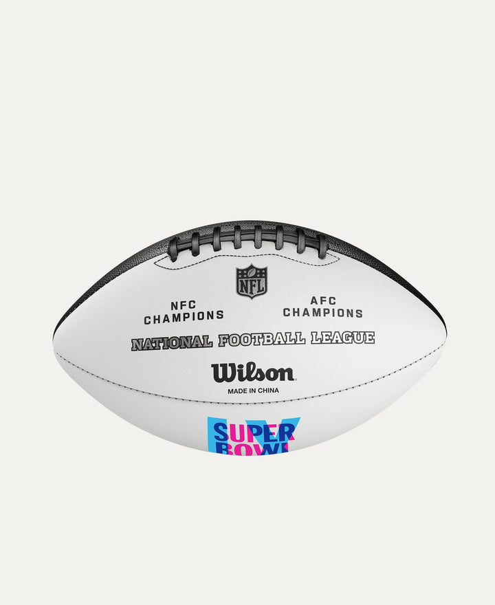 Unsigned Official NFL SB LX White Logo Football