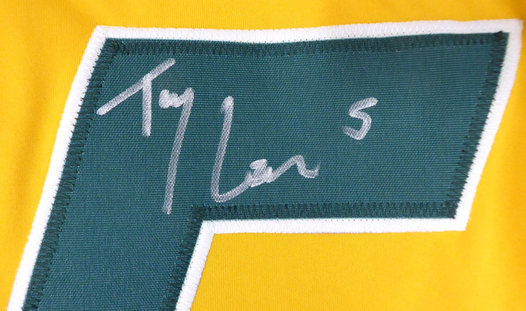 North Dakota State Bison Trey Lance Signed Yellow Jersey Beckett BAS