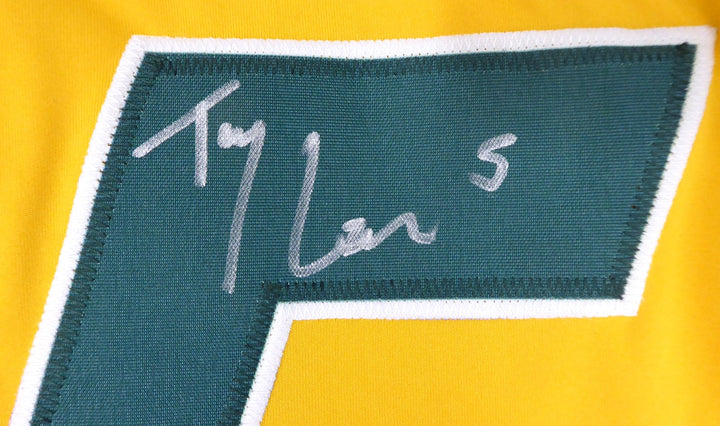 North Dakota State Bison Trey Lance Signed Yellow Jersey Beckett BAS