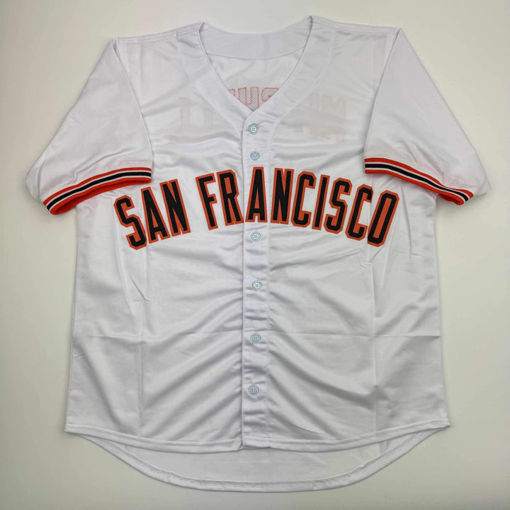 Autographed/Signed Kevin Mitchell "89 MVP" San Francisco White Jersey BAS COA