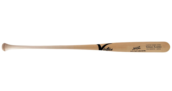 Yordan Alvarez Auto Blonde Victus Player Model Bat Astros 2022 WS Champs Beckett