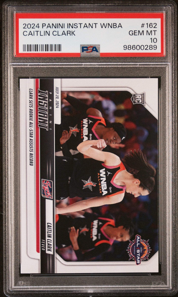 Graded 2024 Panini Instant WNBA Caitlin Clark #162 Rookie Basketball Card PSA 10