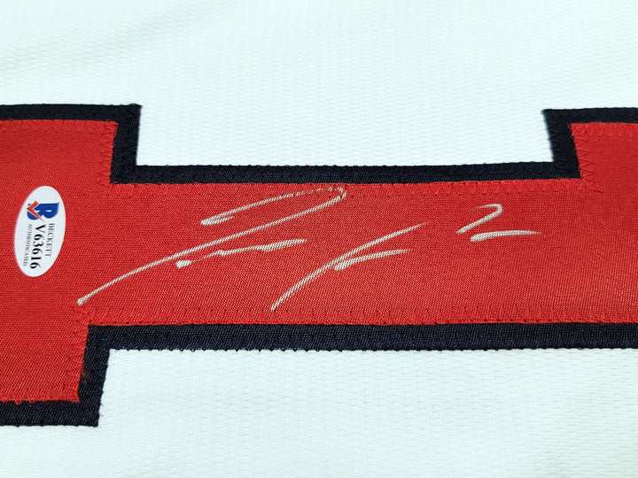 Atlanta Braves Ronald Acuna Jr. Signed White Nike Jersey Size Large Beckett