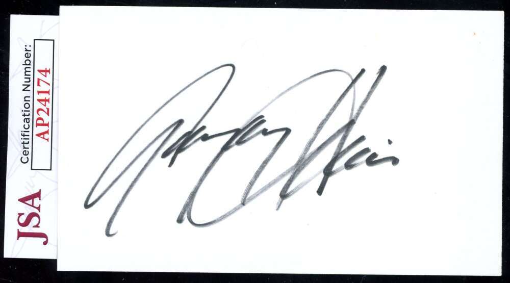 Gregory Hines JSA Coa Signed 3x5 Index Card Autograph