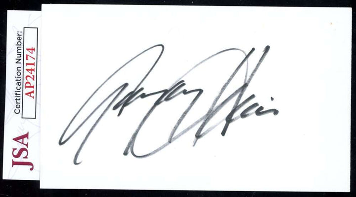 Gregory Hines JSA Coa Signed 3x5 Index Card Autograph
